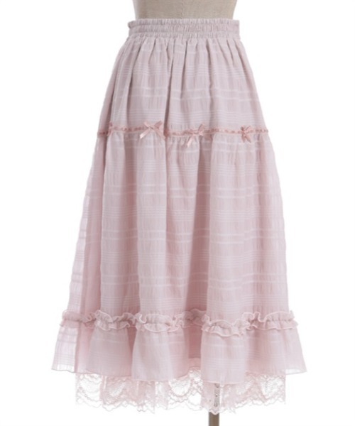 axes femme POETIQUE チェック柄ティアードスカート・新品 axes femme POETIQUE チェック柄ティアードスカート・新品