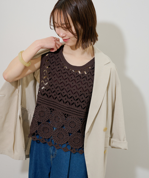 JOURNAL STANDARD relume - レース 刺繍 クロシェ パンツ サイズ