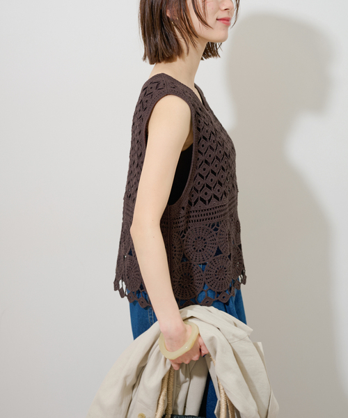 JOURNAL STANDARD relume ニット セーター クロシェレースベスト
