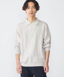 セーター ニット SHIPS:「手洗い可能/抗菌防臭」16ゲージ インレイ ロングスリーブ ポロニット メンズ｜ZOZOTOWN Yahoo!店