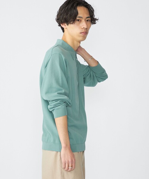 【カーキ】【5/】スラッシュ ロングスリーブニット STYLEMIXER | ロングスリーブソフトニット (ニット ) |SHEL'TTER WEBSTORE