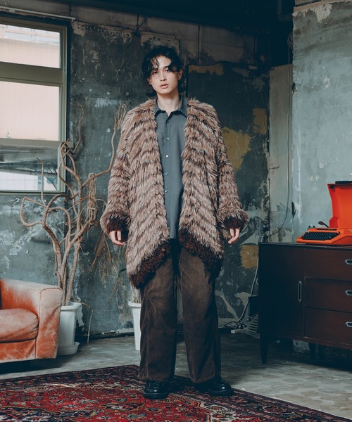 カーディガン MULTI BORDER KNIT CARDIGAN メンズ レディースの画像