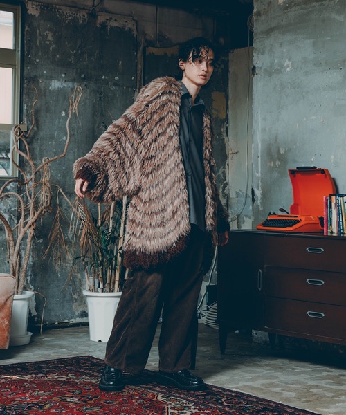 カーディガン MULTI BORDER KNIT CARDIGAN メンズ レディースの画像