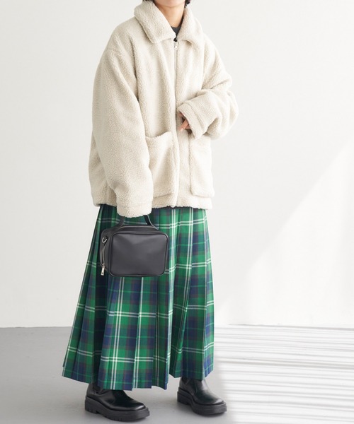 「Chaco closet」 ジップアップブルゾン FREE オフホワイト レディース_画像2