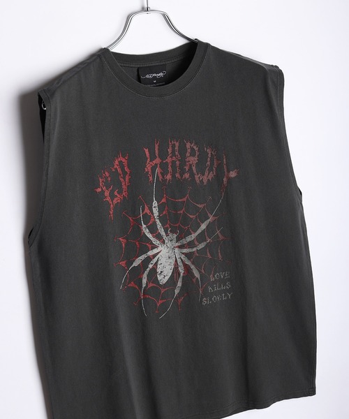 Ed Hardy タンクトップ EdHardy ピグメント加工 ビッグ