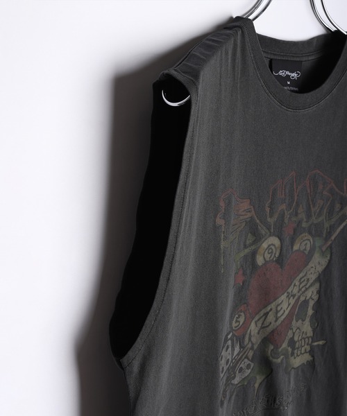 希少！○試着程度 Ed Hardy 刺繍タンクトップ ブラックΩ