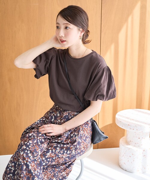 期間限定　パフスリーブ 半袖Tシャツ 2色セット FREAK'S STORE tシャツ 限定展開 ギャザー パフスリーブ 半袖 T