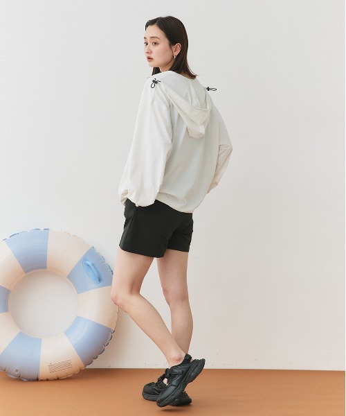 ad thie ラッシュガード UVカットラッシュガード ハーフジップ