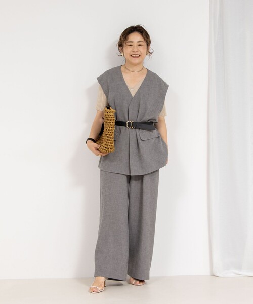 Rie Miller　ウォッシャブルエアーシャークオールインワン Rie Miller オールインワン 「セットアップ対応」「PR林別注
