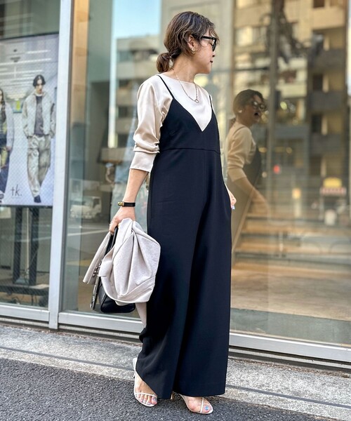 Rie Miller　ウォッシャブルエアーシャークオールインワン Rie Miller(リエミラー)の《セットアップ対応》【PR林☆別注