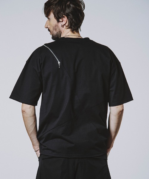 NO ID.（ノーアイディー） tシャツ mt9654-マルチシームZIP BIG-T T
