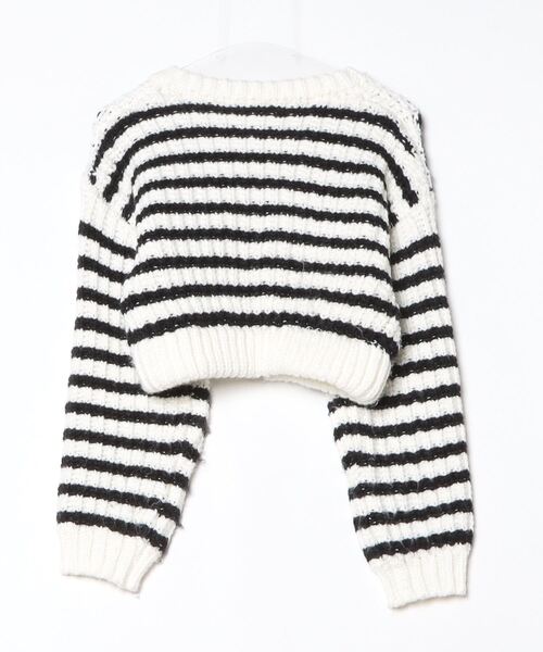 「GYDA」 ニットカーディガン FREE ホワイト レディース_画像2