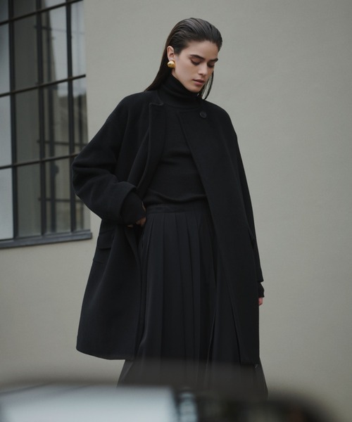 Mila Owen（ミラオーウェン） ノーカラーコート FREE ブラック