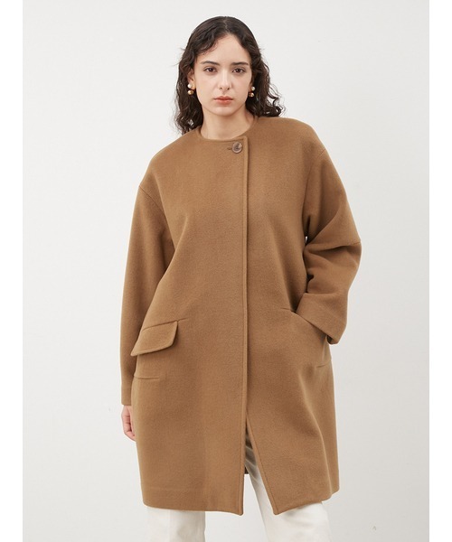 Mila Owen（ミラオーウェン） ノーカラーコート FREE ブラック