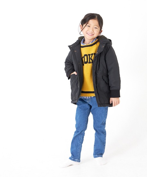 「MAKE YOUR DAY」 「KIDS」モッズコート 100 ベージュ キッズ_画像2