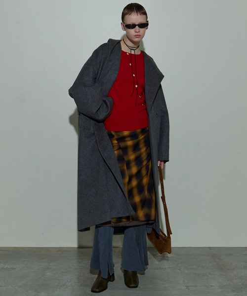 MAISON SPECIAL（メゾンスペシャル） ニットカーディガン FREE レッド