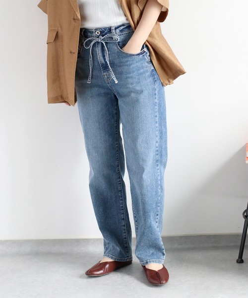 ジョガーパンツ ハーフパンツ ひざ下 クロップドパンツ デニム