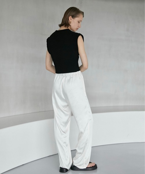 la peau de gem ベスト / 新品 la peau de gem（ラポドゥジェム） ニットベスト FREE グレー