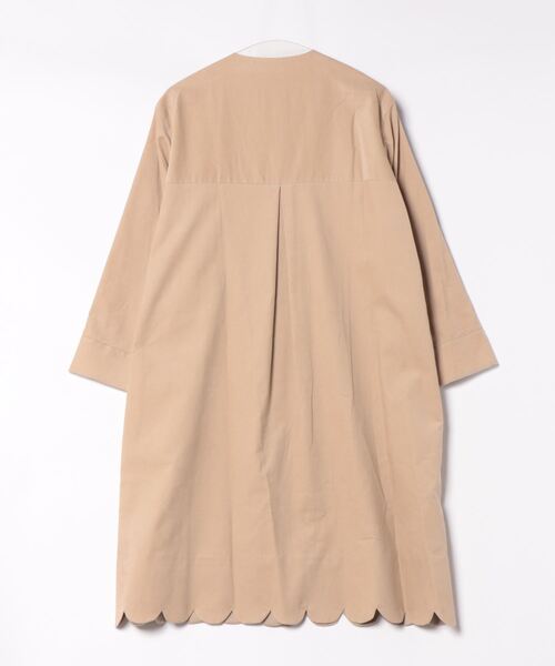 ハウピア コート　ノーカラーコート haupia（ハウピア） ノーカラーコート MEDIUM ブラック レディース