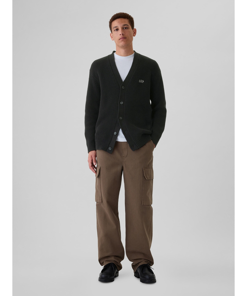 Gap カーディガン　セーター GAP 「GAP」 ニットカーディガン X-SMALL ブラック メンズ