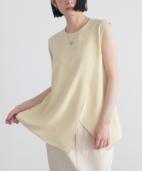 for/c（フォーシー） ブラウス シャツ 「新色追加」リネンライクアシメ