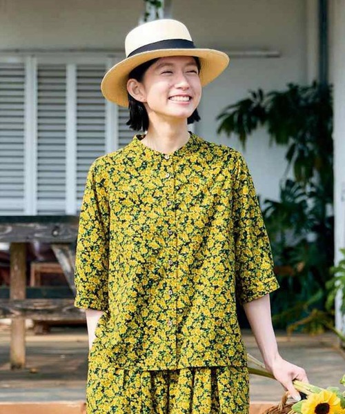 ブラウス シャツ サニークラウズ　ひまわり畑シャツ「レディース」 レディース