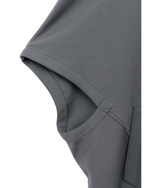 TORNADO MART パーカー R by MART∴変形ドルマンハーフZIPフィー