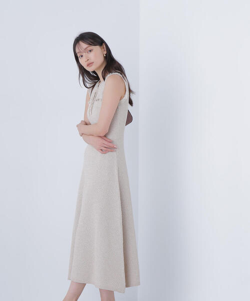 NATURAL BEAUTY BASIC ツイードミニワンピース ニットワンピ NATURAL BEAUTY BASIC（ナチュラルビューティーベーシック）の