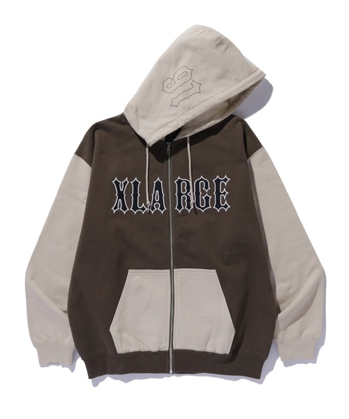 XLARGE（エクストラ ラージ） パーカー COLOR BLOCK ZIP HOODED