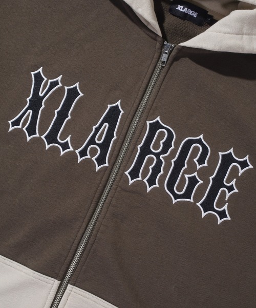 XLARGE（エクストラ ラージ） パーカー COLOR BLOCK ZIP HOODED