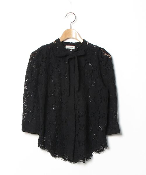 「ZADIG&VOLTAIRE」 7分袖ブラウス S ブラック レディース