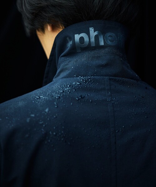 「+phenix」 ステンカラーコート SMALL グレー メンズ_画像2