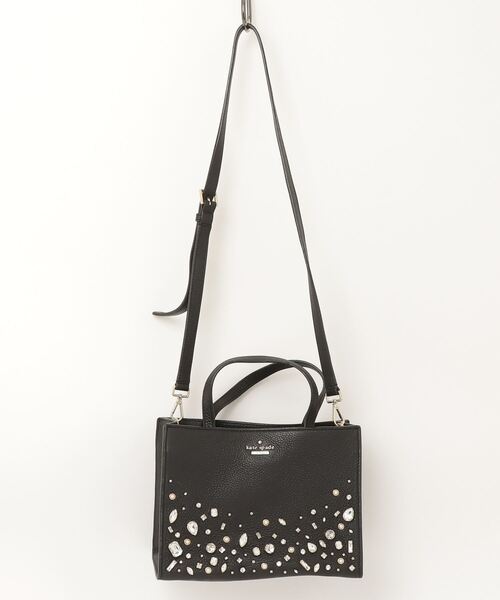 ケイトスペード　ハンドバッグ　ショルダー2Wayビジュー　ブラック kate spade NEW YORK 「kate new york」 ビジュー2WAYバッグ
