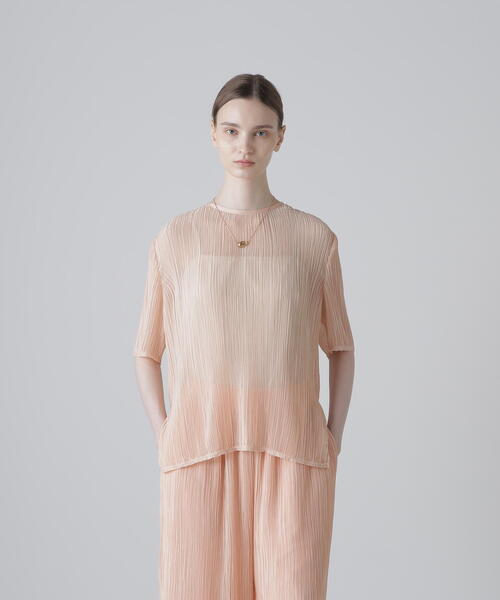 ADORE（アドーア） ブラウス シャツ シアーランダムプリーツブラウス 