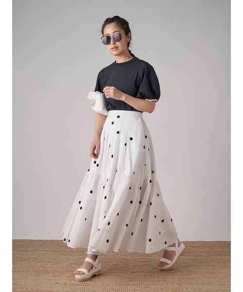 CELFORD 「CELFORD」 フレアスカート 38 ホワイト レディース  