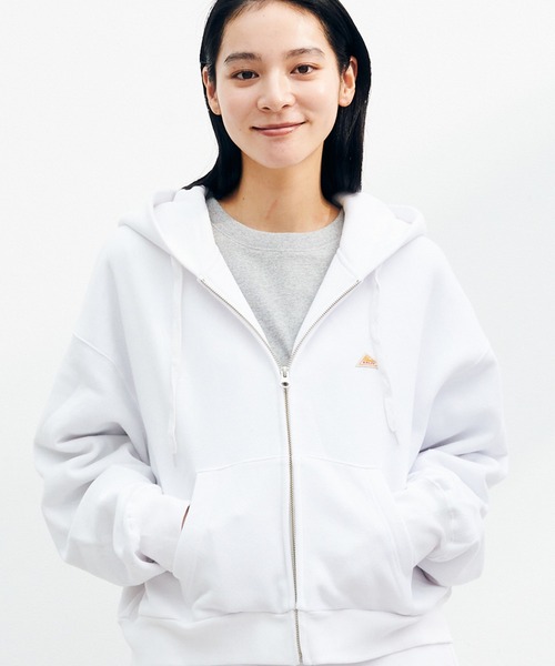 パーカー KELTY/ケルティ ミニロゴクロップドジップパーカー レディース