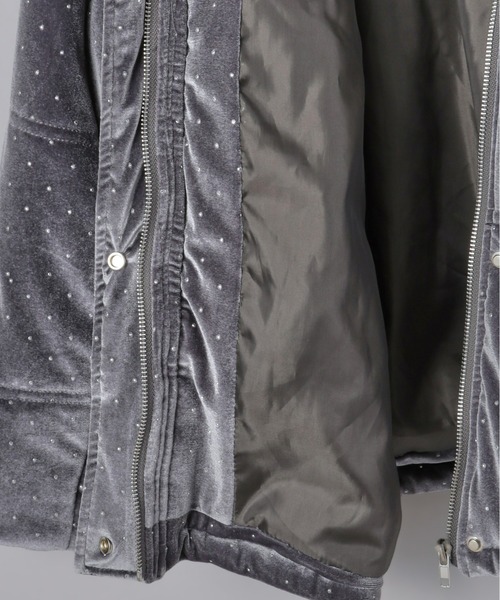 Olu.（オルドット） ブルゾン アウター ラインストーンボアブルゾン