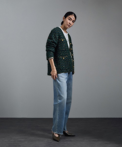 SALON adam et rope'（サロン アダム エ ロペ） カーディガン ツイード