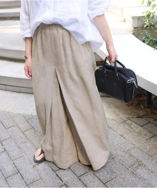 JOURNAL STANDARD リネンタックキュロット 38 ベージュ JOURNAL STANDARD パンツ 「追加」 リネンタックキュロット
