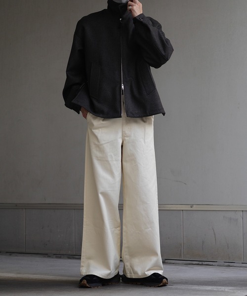 「CALLNE」 デニムパンツ M オフホワイト メンズ