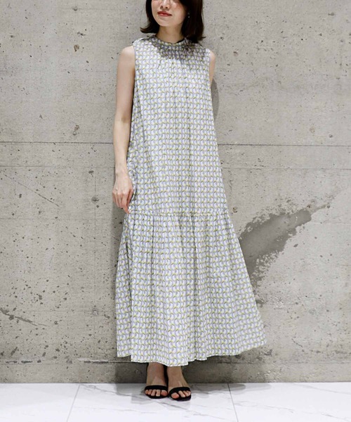 Jines（ジネス） ワンピース Deveauxジオメトリックプリント