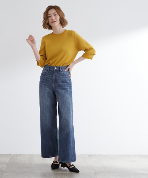 grove（グローブ） ワイドパンツ ジーンズ デニム デニムパンツ 「美
