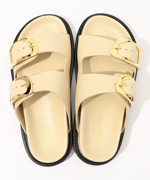 「CAMINANDO」 フラットサンダル 7 ブラック レディース_画像8