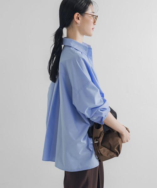 美品✨アドーア ドルマンスリーブ シャツ ブラウス ブルー 38 オーバーサイズ 美品✨アドーア ドルマンスリーブ シャツ ブラウス ブルー 38 オーバー