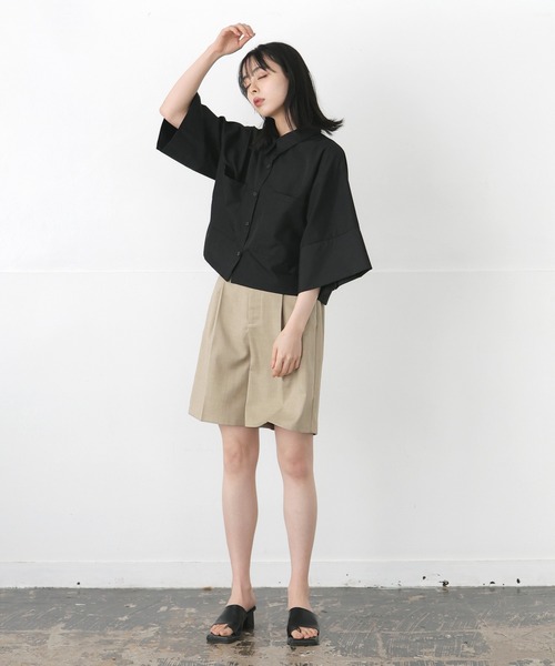 「LIAN」 7分袖ブラウス FREE ブルー レディース_画像4