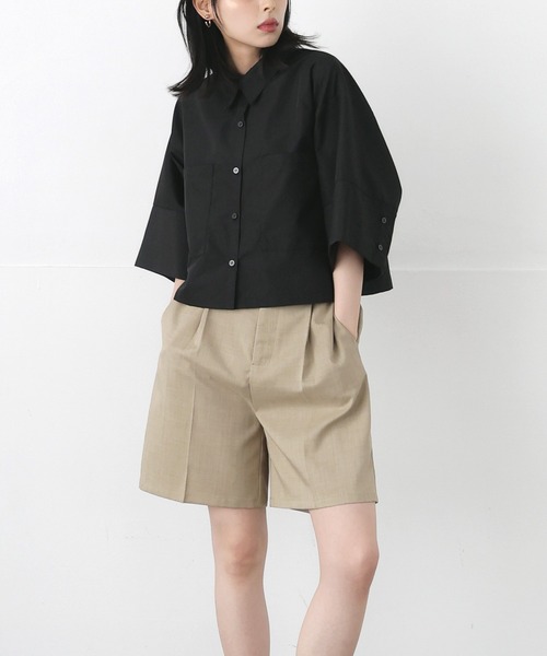 「LIAN」 7分袖ブラウス FREE ブルー レディース_画像5