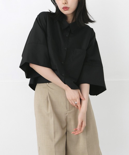 「LIAN」 7分袖ブラウス FREE ブルー レディース_画像6