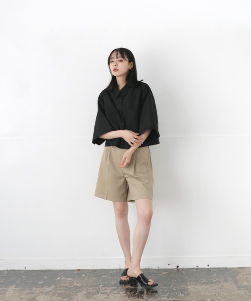 「LIAN」 7分袖ブラウス FREE ブルー レディース_画像7