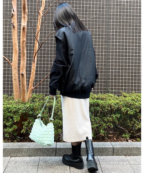 ベスト ジレ 「＆soiree」ハーフジップ中綿アノラックベスト レディース | ＆soiree | 16