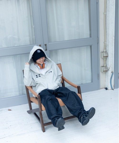 kaoyorinakami パーカー cookie heart ziphoodie / クッキーハート